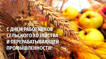 Поздравление с Днем работников сельского хозяйства и перерабатывающей промышленности