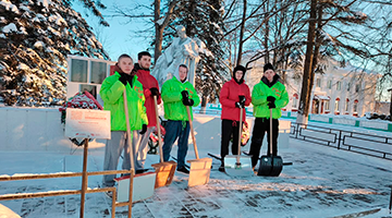 Волонтёры колледжа приняли участие в акции «Обелиск» в Ветрино