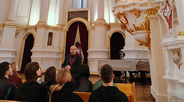 Учащиеся и волонтёры колледжа посетили Софийский собор в Полоцке