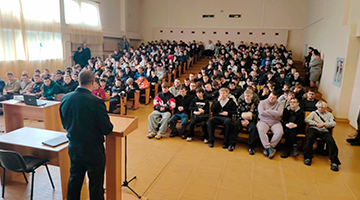 Встреча учащихся колледжа с начальником Полоцкого РОВД