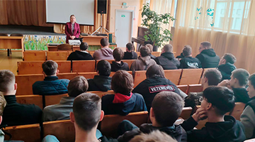 Профориентационная встреча с сотрудниками Новополоцкого ГОВД